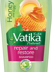 Vatika Naturals Repair and Restore Shampoo Enriched with Egg And Honey for Damaged Hair and Split-Ends, 400ml