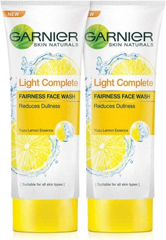 

Garnier Skin Naturals Light Complete Face Wash, 2 x 100ml