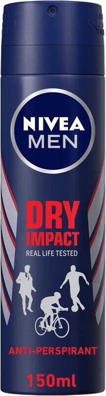 

Nivea Men Dry Impact Antiperspirant Spray, 150ml