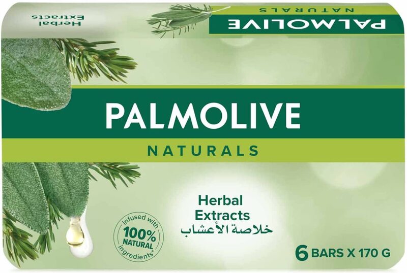 Palmolive Naturals Herbal Extracts Bar Soap with Rosemary and Thyme, 170gm, 6 Pieces