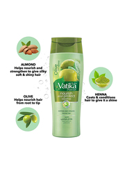 Vatika Naturals Nourish and Protect Shampoo Enriched with Olive and Henna, 2 Pieces x 200ml