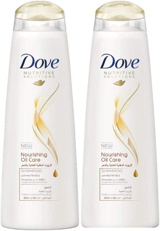 

Dove Nourishing Oil Shampoo, 400ml, 2 Pieces