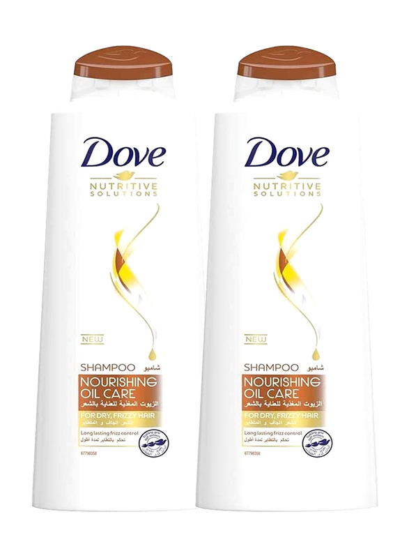 Dove Shampoo Nourishing Oil Care, 2 x 400ml