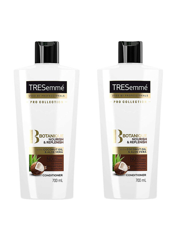 

Tresemme Botanique Coconut Oil and Aloe Vera Nourish + Replenish Conditioner, 2 Pieces x 700ml