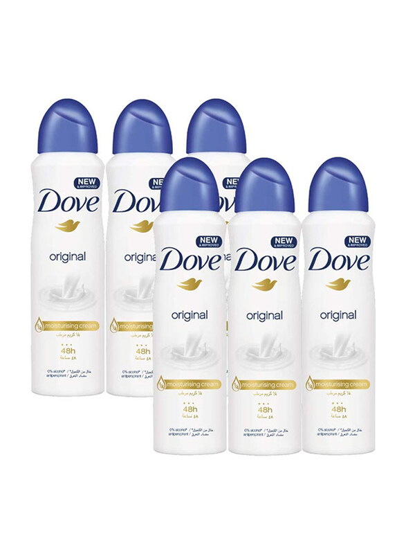 

Dove Original Antiperspirant Deodorant, 6 x 150ml