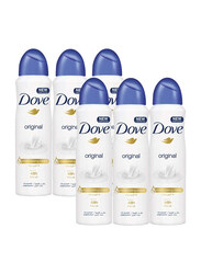 Dove Original Antiperspirant Deodorant, 6 x 150ml
