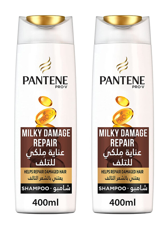 

Pantene Pro-V Milky Damage Repair Shampoo, 2 x 400ml