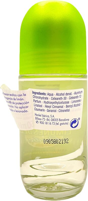 Fa Caribbean Lemon Deodorant Roll On, 50ml