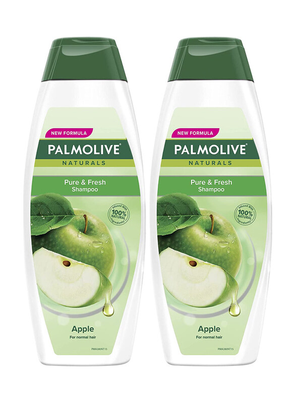 

Palmolive Pure and Fresh Apple Shampoo for Normal Hair, 2 x 380ml