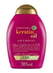 Ogx Strength & Length+ Keratin Oil Shampoo for Anti Hairfall, 385ml