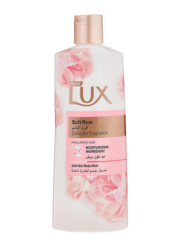 Lux Soft Touch Bar Soap, 170g, 6 Pieces, + Lux Soft Rose Antibacterial Liquid Handwash, 500ml