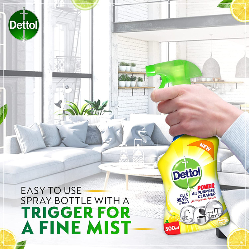Dettol Lemon Healthy Home All Purpose Cleaner Trigger, 500ml