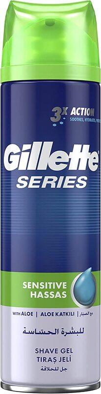 

Gillette Series Sensitive Shaving Gel, 200ml, 2 Pieces