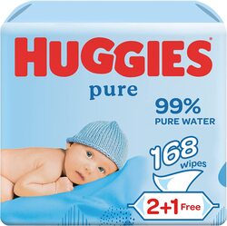 Huggies 3 Pack x 56 Sheets Baby Wipes