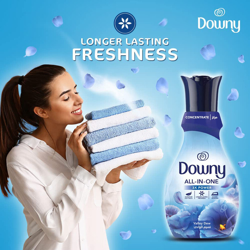 Downy Concentrate Valley Dew Fabric Softener, 1Litres
