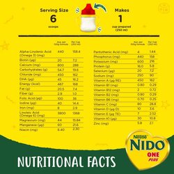 Nestle NIDO One Plus Growing Up Milk Powder Tin for Toddlers 1-3 Years, 400g