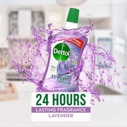 Dettol Lavender Anti-Bacterial Power Floor Cleaner with 3 Times Powerful Cleaning, 900ml