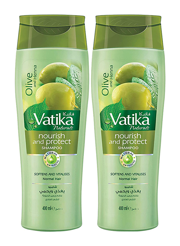 Vatika Nourish & Protect Shampoo, 2 Pieces x 400ml