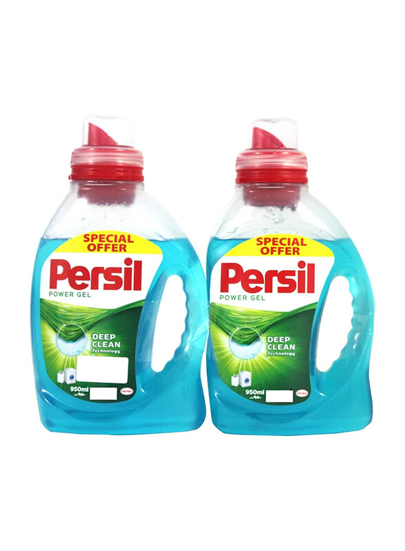 

Persil Deep Clean Power Gel Laundry Liquid Detergent, 2 x 950ml