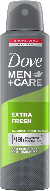 

Dove Men + Care Extra Fresh Antiperspirant Deodorant Spray, 150ml
