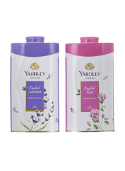 Yardley London Twin Talc Saver Pack Assorted, 2 x 250g