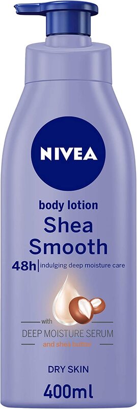 Nivea Shea Smooth Shea Butter Body Lotion Dry Skin, 400ml
