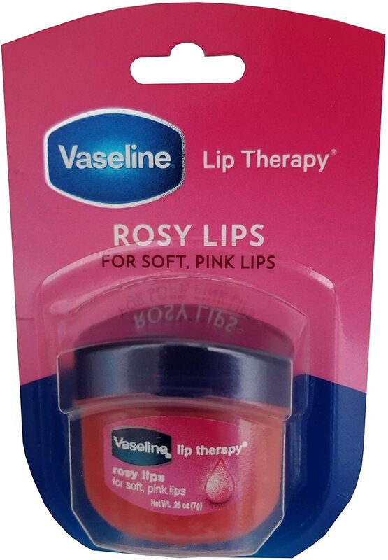 Vaseline Rosy Flavour Lip Therapy for Dry Chapped Lips, 7g
