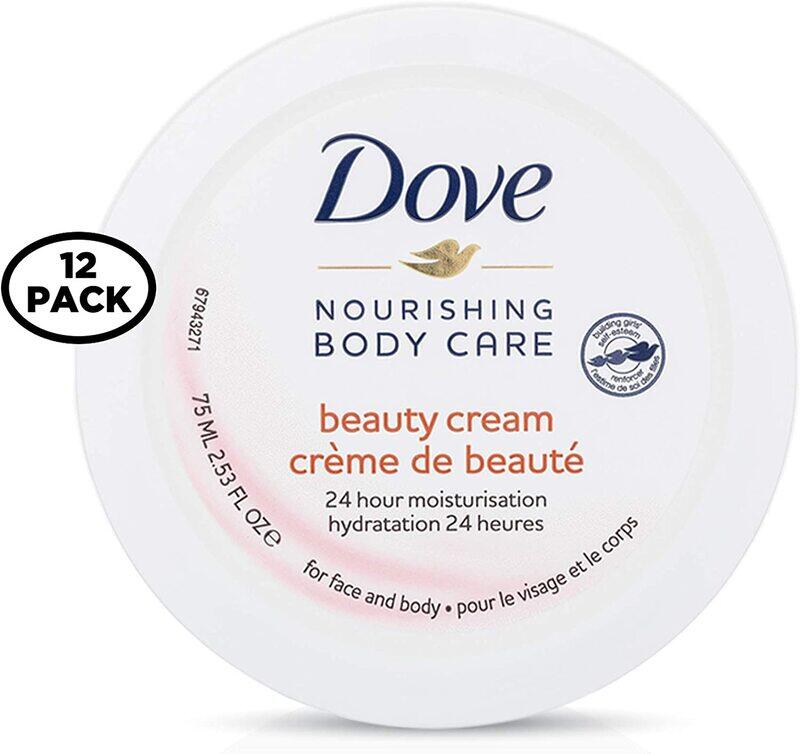 

Dove Cream Lotion For Daily Nourishing Care, 75ml, 12 Pieces