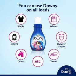 Downy Valley Dew Concentrate Fabric Softener, 2 x 1 Liters