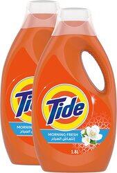 Tide Morning Fresh Automatic Power Gel Laundry Detergent, 2 x 1.8 Liter