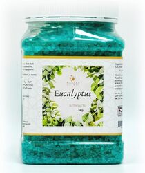 MedspaClinic Eucalyptus Bath Salt Enriched With Essential Oil and Infused with Rose Petals for Bathing, Spa, Foot, Muscle Relief, Aches & Pains 3kg 105oz