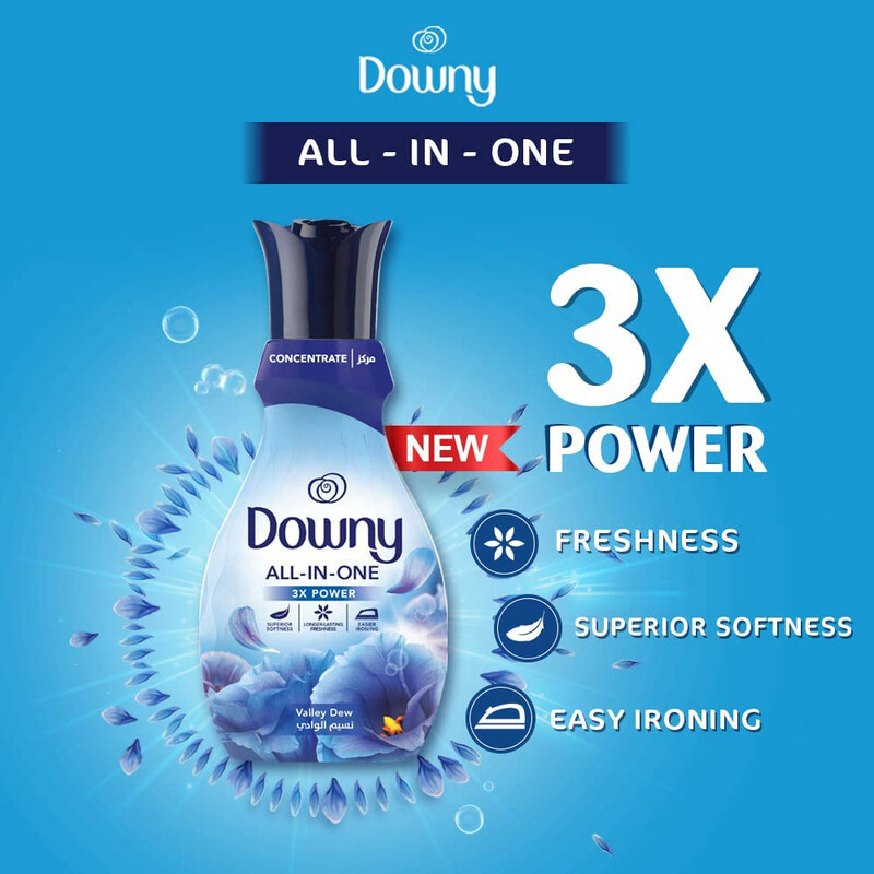 Downy Concentrate Valley Dew Fabric Softener, 1Litres