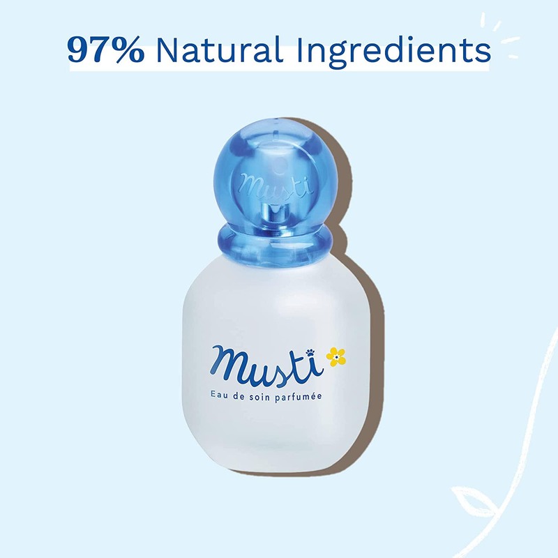 Mustela 50ml Musti Eau De Soin Fragrance for Babies, Newborn, Blue