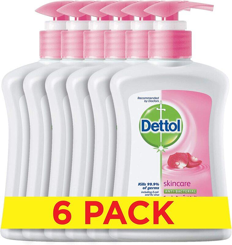

Dettol Skincare Anti-Bacterial Liquid Hand Wash, 200ml, 6 Pieces