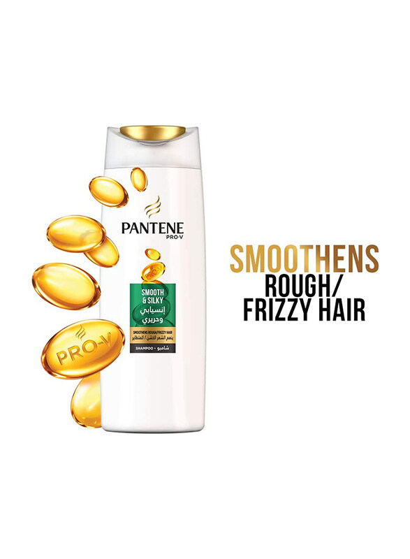 Pantene Pro-V Smooth & Silky Shampoo, 2 Pieces x 400ml