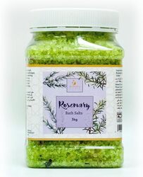 MedspaClinic Rosemary Bath Salt for Body & Foot Spa, Calming, Relaxing, Muscle Pain Relief, Aromatherapy, Pure and Natural, Sea Salt, Rosemary Essential Oil Infused with rose Petals 3kg 105oz