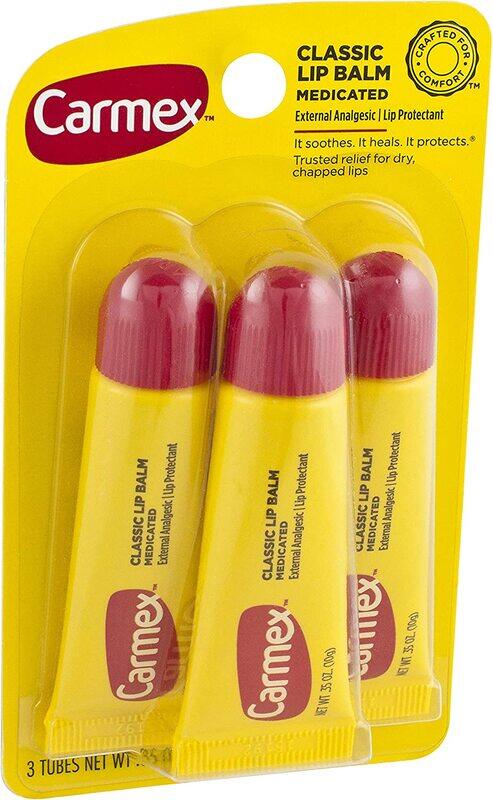 

Carmex Moisturizing Lip Balm, 10gm, 3 Pieces