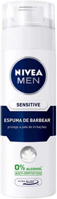 Nivea Men Sensitive Chamomile & Hamamelis Shaving Foam, 200ml