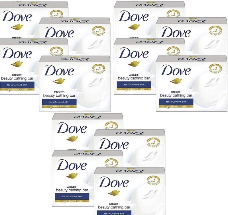 Dove Beauty Cream Soap Bar, 135gm, 12 Pieces
