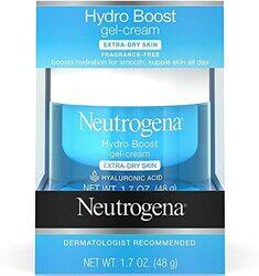 Neutrogena Hydro Boost Hyaluronic Acid Hydrating Face Moisturizer Gel Cream for Hydrate and Smooth Extra-Dry Skin, 48gm, 2 Pieces