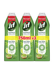 JIF Anti Odour Hand Dishwasher, 3 x 750ml