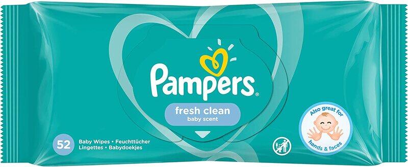 

Pampers Fresh Clean Baby Wet Wipes, 52 Wipes