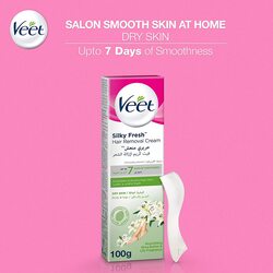 Veet Dry Skin Silky Fresh Hair Removal Cream, 100g