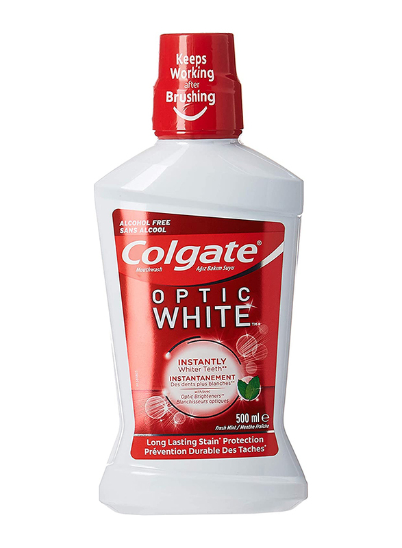 Colgate Optic White Whitening Mouthwash, 500ml