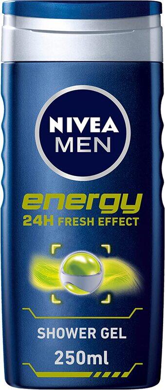 

Nivea Men Energy 24h Fresh Masculine Scent 3in1 Shower Gel Body Wash, 250ml
