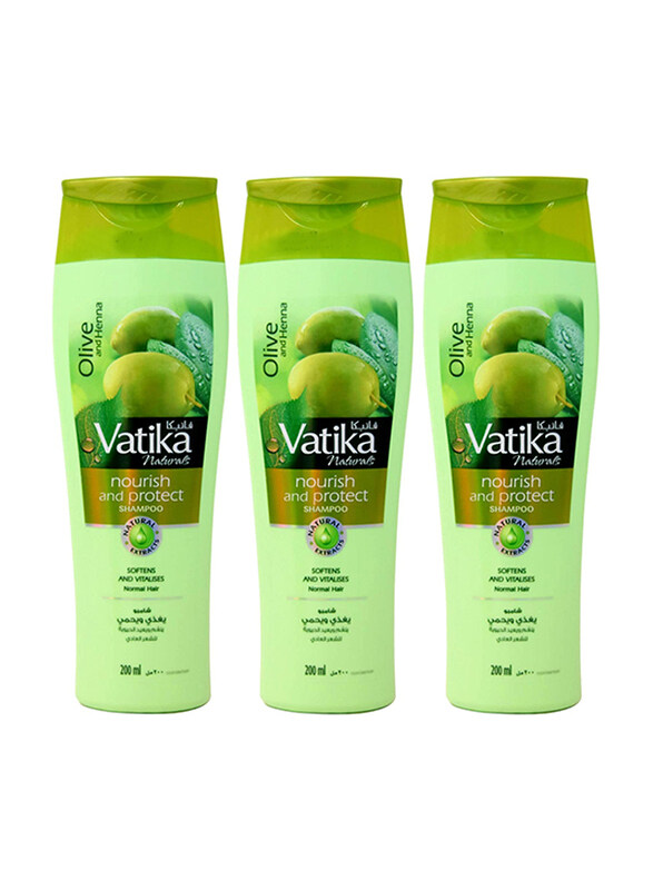 

Vatika Natural Nourish and Protect Shampoo, 3 x 200ml