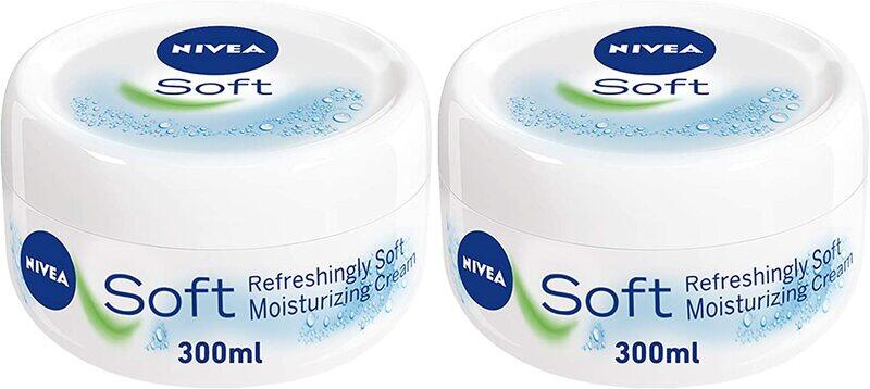 

Nivea Soft Moisturising Cream, 300ml, 2 Pieces