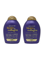 Ogx Biotin with Collagen Shampoo & Conditioner, 2 x 385ml
