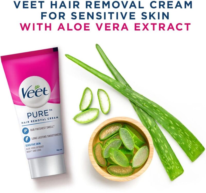 Veet Hair Removal Cream for Normal Skin, 100gm, 2 Pieces