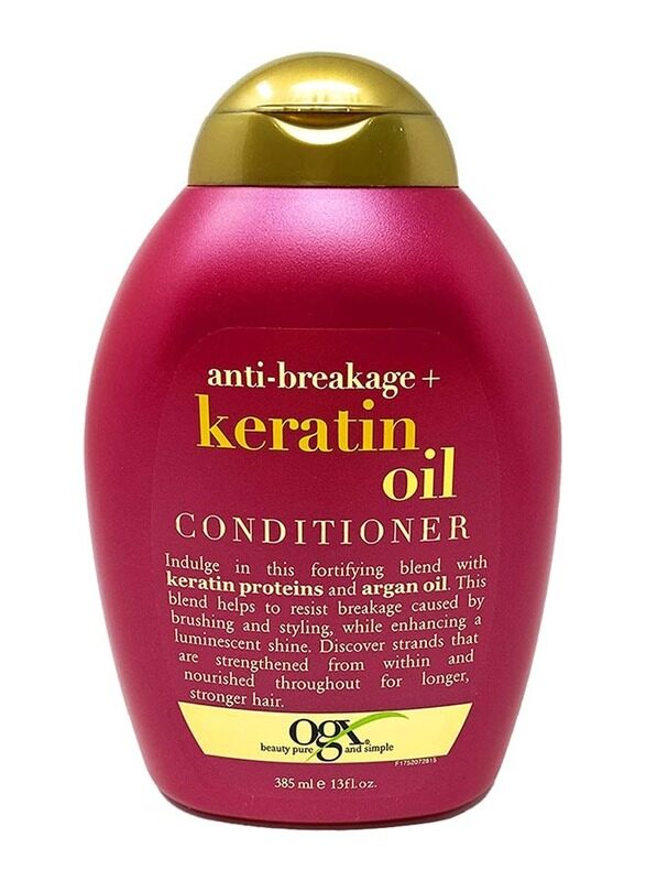 

Ogx Anti-Breakage+ Keratin Oil Conditioner for Anti Hairfall, 2 x 384ml